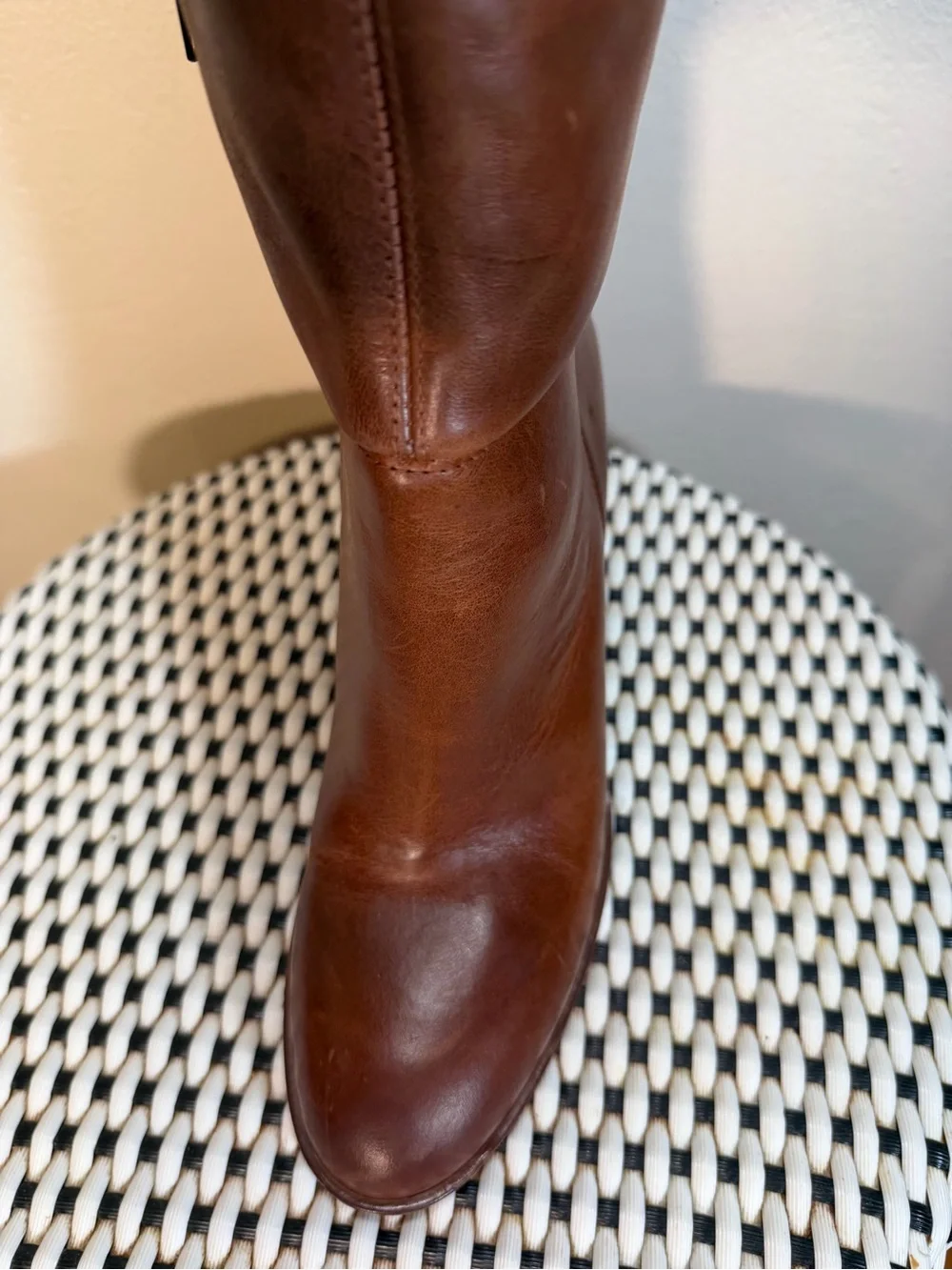 Free People Dakota Tall Chestnut Brown Over-the-Knee Leather Boots